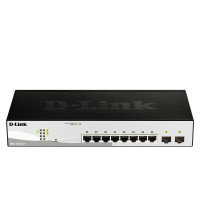 قیمت و خرید سوییچ شبکه مدیریتی 8 پورت + 2 پورت SFP دی لینک مدل DGS-1210-10 | نت ران
